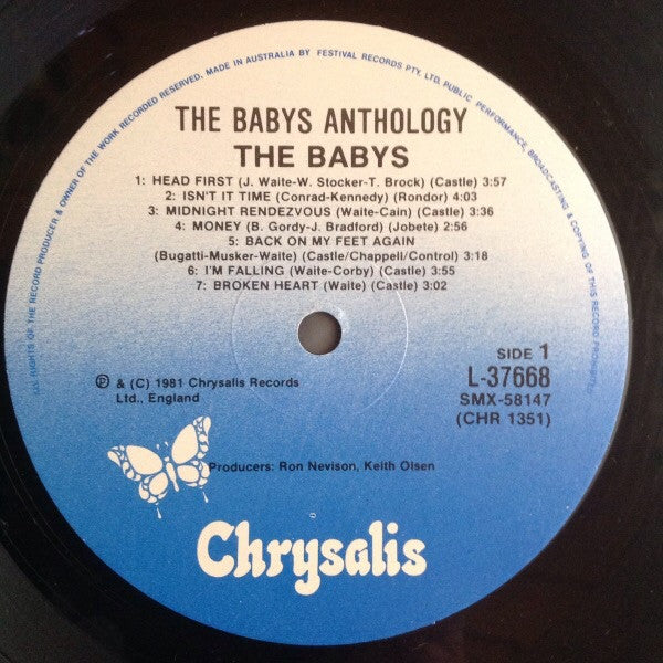 The Babys : Anthology (LP, Comp)