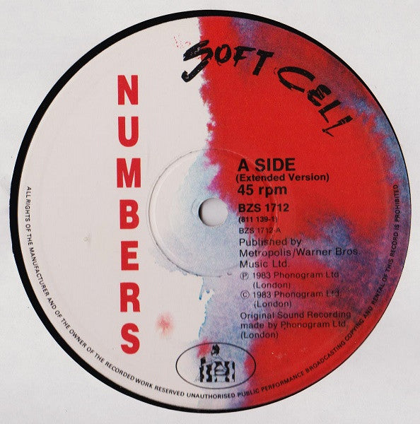 Soft Cell : Numbers / Barriers (12", Single)