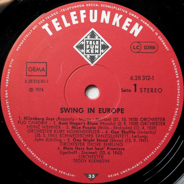 Various : Swing In Europe 1936-1942 (2xLP, Comp)