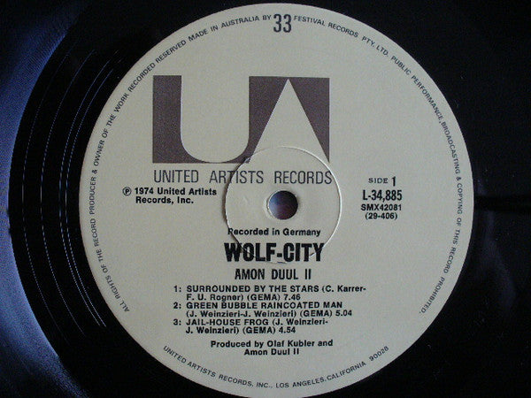 Amon Düül II : Wolf City (LP, Album, RE)