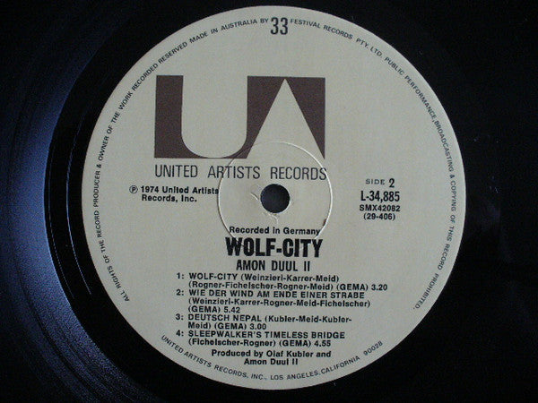 Amon Düül II : Wolf City (LP, Album, RE)