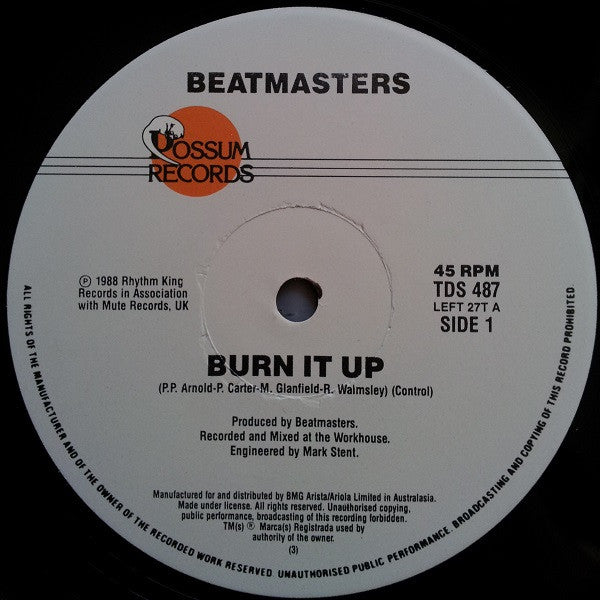 The Beatmasters : Burn It Up (12")
