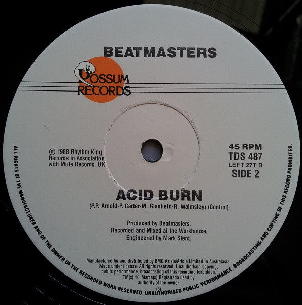 The Beatmasters : Burn It Up (12")