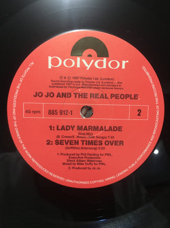 Jo Jo And The Real People : Lady Marmalade (Thick Cut) (12", Single)