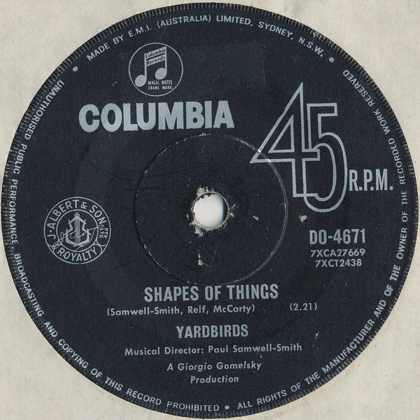 Yardbirds* : Shapes Of Things / You're A Better Man Than I (7", Single)