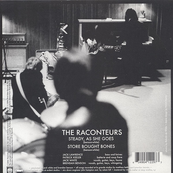 The Raconteurs : Steady, As She Goes / Store Bought Bones (7", Single, RE, B)