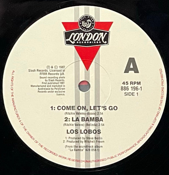 Los Lobos : Come On, Let's Go (12", Maxi)