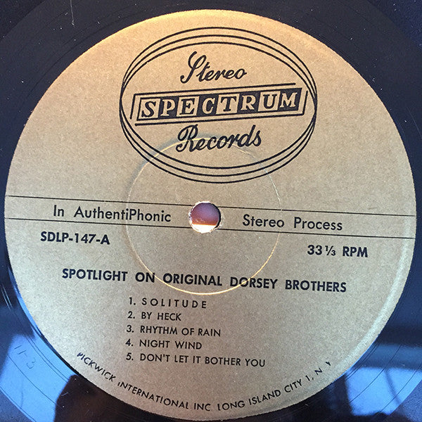 The Original Dorsey Brothers Band : Spotlight On The Dorsey Brothers (LP)