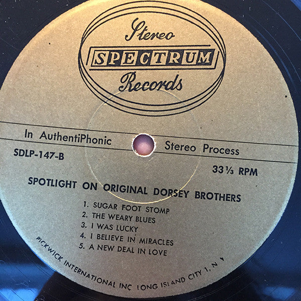 The Original Dorsey Brothers Band : Spotlight On The Dorsey Brothers (LP)