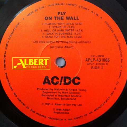 AC/DC : Fly On The Wall (LP, Album)