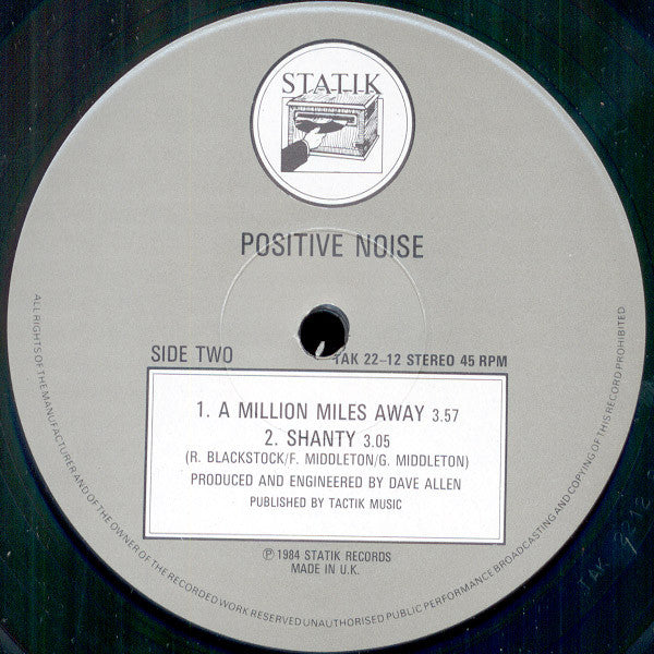 Positive Noise : A Million Miles Away (Long Distance Version) (12")