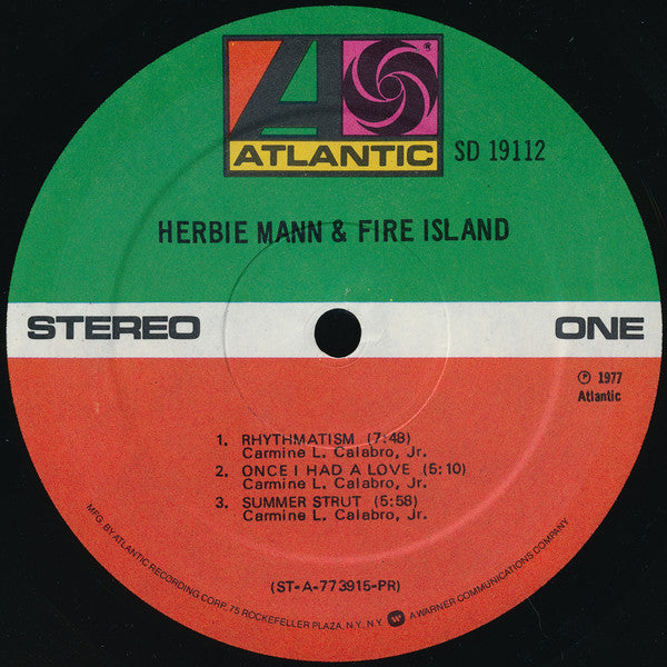 Herbie Mann & Fire Island (2) : Herbie Mann & Fire Island (LP, Album, PR )