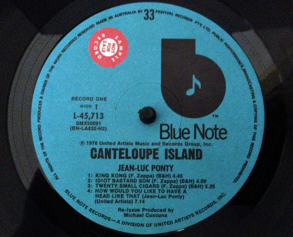 Jean-Luc Ponty : Canteloupe Island (2xLP, Comp, RE)
