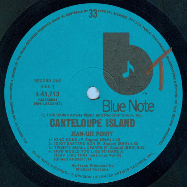 Jean-Luc Ponty : Canteloupe Island (2xLP, Comp, RE)