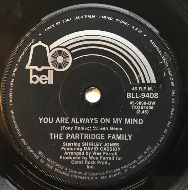 The Partridge Family : Doesn't Somebody Want To Be Wanted (7", Single, Mono)