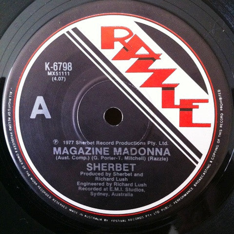 Sherbet : Magazine Madonna (7", Single)