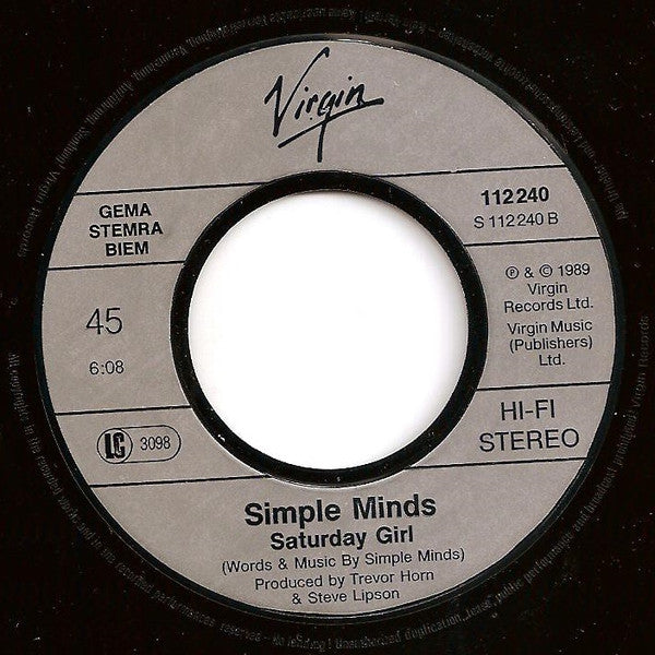 Simple Minds : This Is Your Land (7", Single)