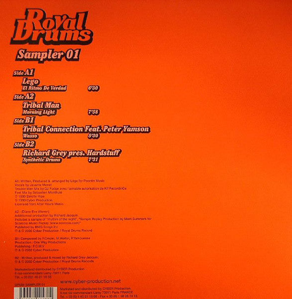 Various : Royal Drums Sampler 01 (12", Smplr)