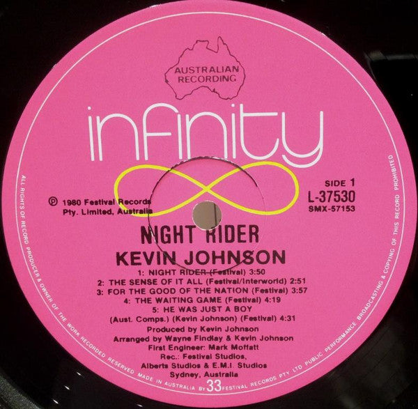 Kevin Johnson (5) : Night Rider (LP, Album)