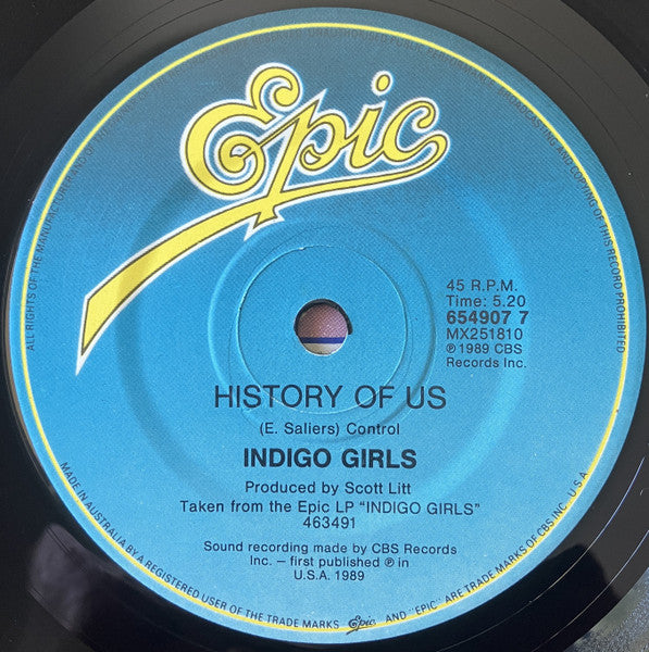 Indigo Girls : Closer To Fine (7", Single)