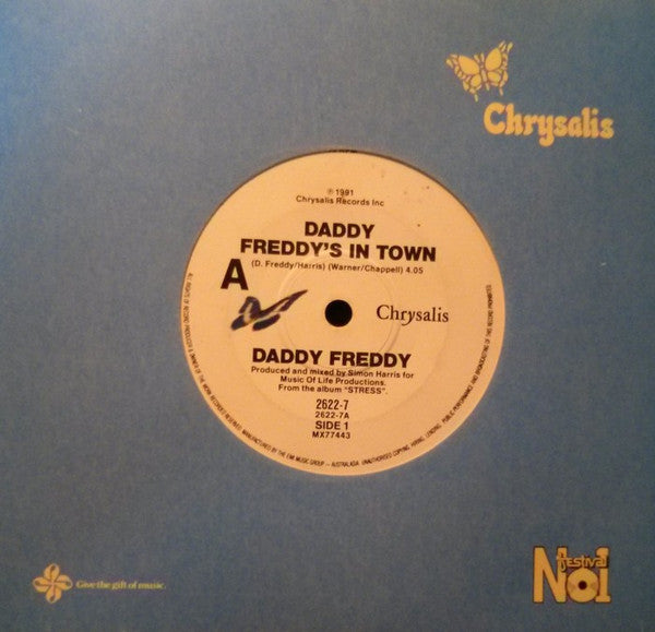 Daddy Freddy : Daddy Freddy's In Town (7")