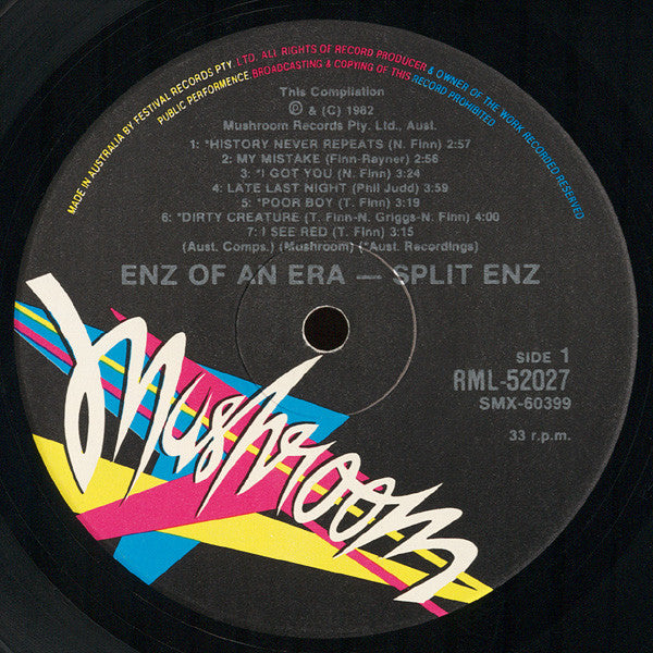 Split Enz : Enz Of An Era (LP, Comp)