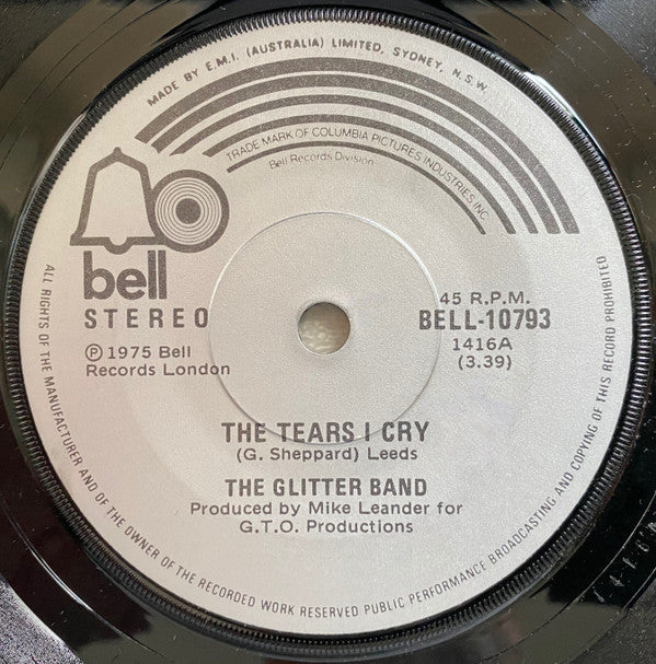 The Glitter Band : The Tears I Cry (7&quot;, Single)