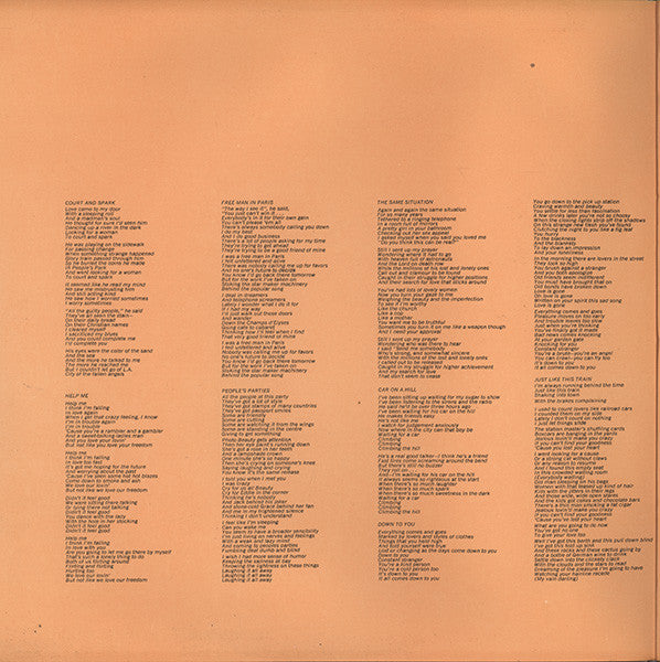 Joni Mitchell : Court And Spark (LP, Album)
