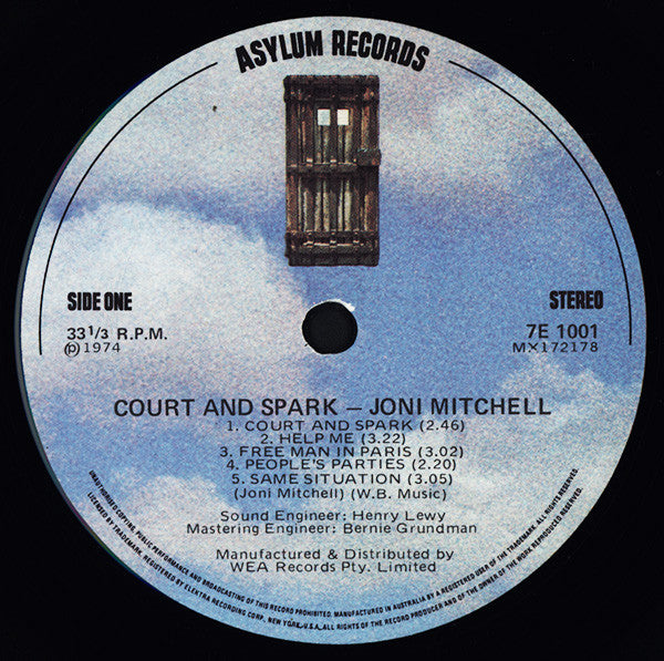 Joni Mitchell : Court And Spark (LP, Album)