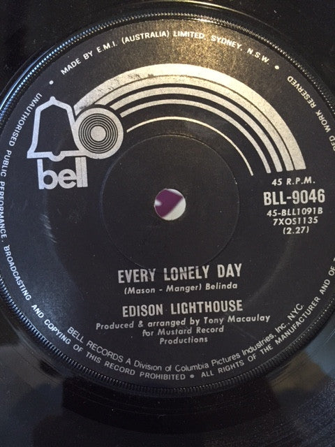 Edison Lighthouse : Love Grows (Where My Rosemary Goes) (7", Single)