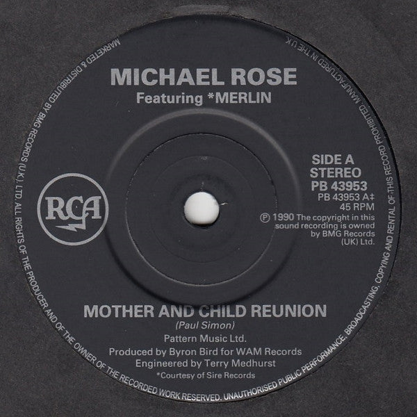 Michael Rose : Mother & Child Reunion (7", Single)