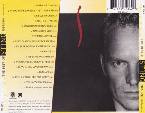 Sting : Fields Of Gold: The Best Of Sting 1984 - 1994 (CD, Comp, RM)