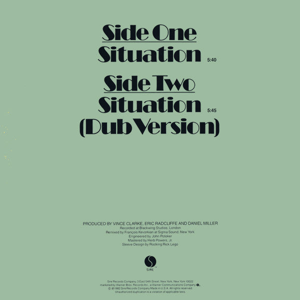 Yazoo : Situation (12", Spe)