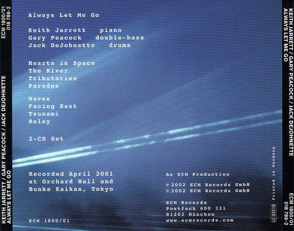 Keith Jarrett / Gary Peacock / Jack DeJohnette : Always Let Me Go (2xCD, Album)