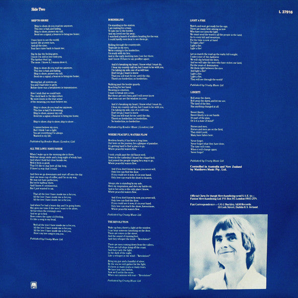 Chris de Burgh : The Getaway (LP, Album)