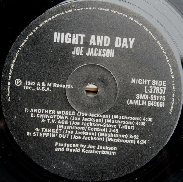 Joe Jackson : Night And Day (LP, Album)