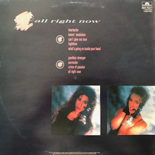 Pepsi & Shirlie : All Right Now (LP, Album)
