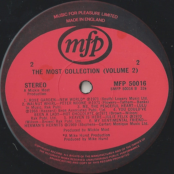 Various : The Most Collection (Volume 2) (LP, Comp, Eng)