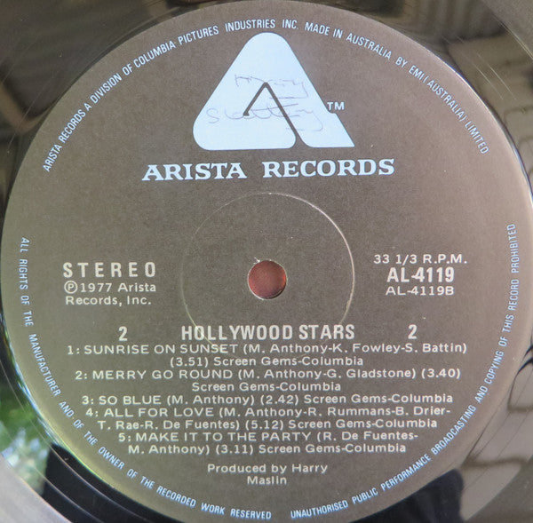 The Hollywood Stars : The Hollywood Stars (LP, Album)