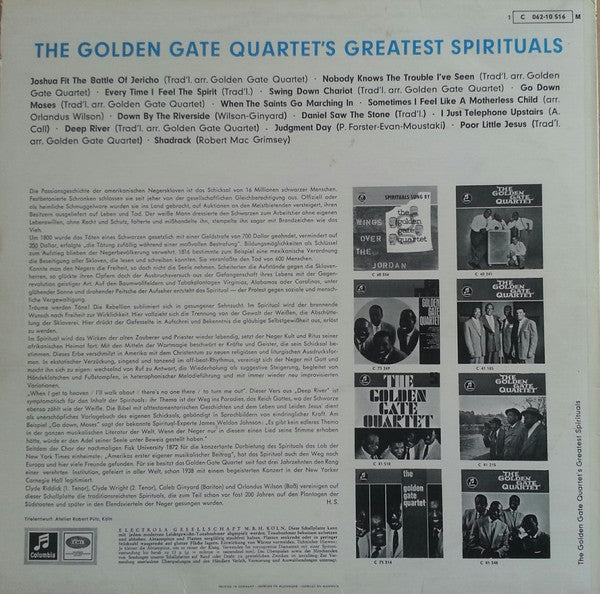 The Golden Gate Quartet : The Golden Gate Quartet´s Greatest Spirituals  (LP, Comp)