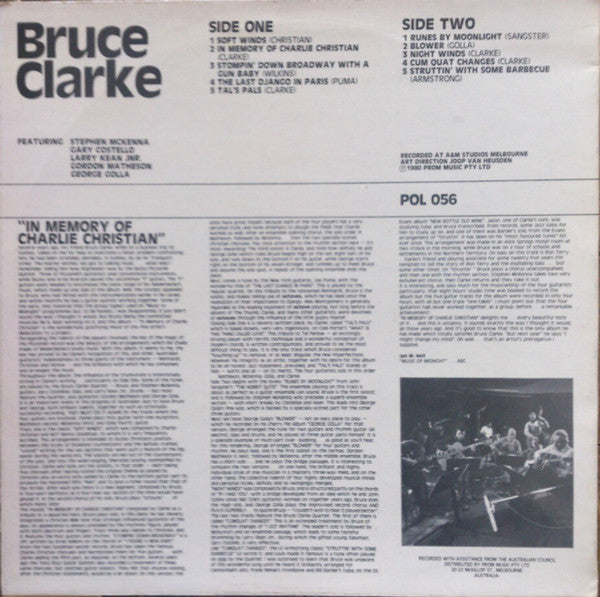 Bruce Clarke (3) : In Memory Of Charlie Christian (LP, Album)