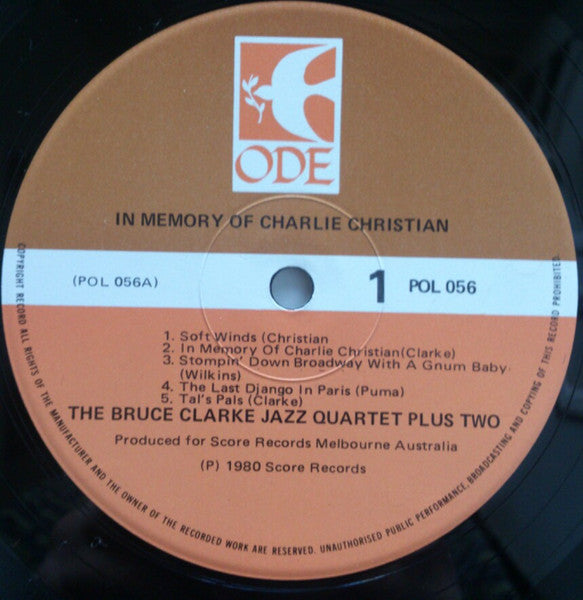 Bruce Clarke (3) : In Memory Of Charlie Christian (LP, Album)