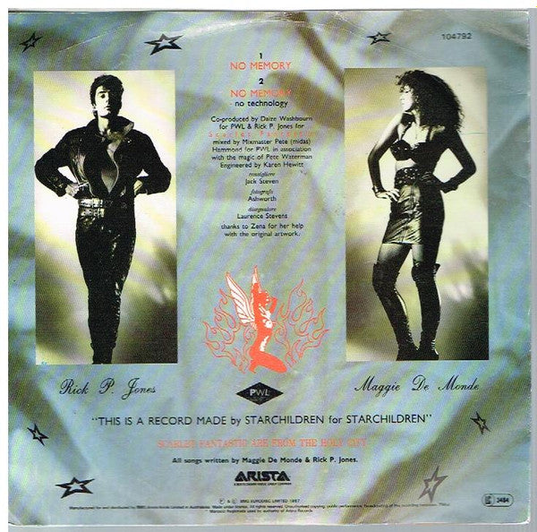 Scarlet Fantastic : No Memory (7")