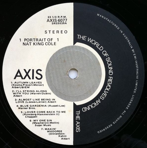 Nat King Cole : Portrait Of Nat King Cole (LP, Comp)