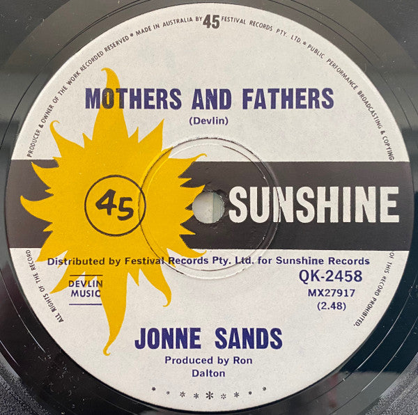 Jonne Sands : Mothers And Fathers (7&quot;, Single)