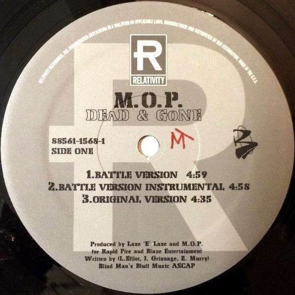 M.O.P* : Dead & Gone / Stick To Ya Gunz (12")