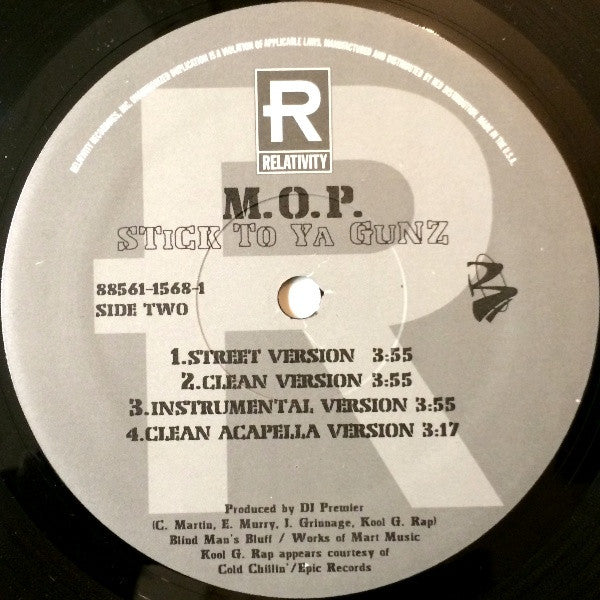 M.O.P* : Dead & Gone / Stick To Ya Gunz (12")