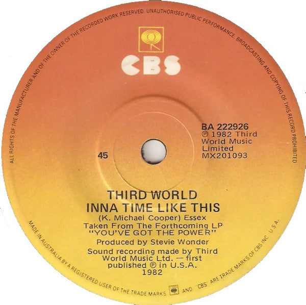 Third World : Try Jah Love (7", Single)