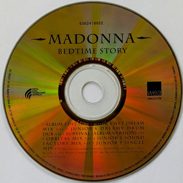Madonna : Bedtime Story (CD, Maxi, Ltd, M/Print)