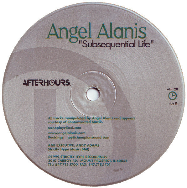 Angel Alanis : Subsequential Life (12")